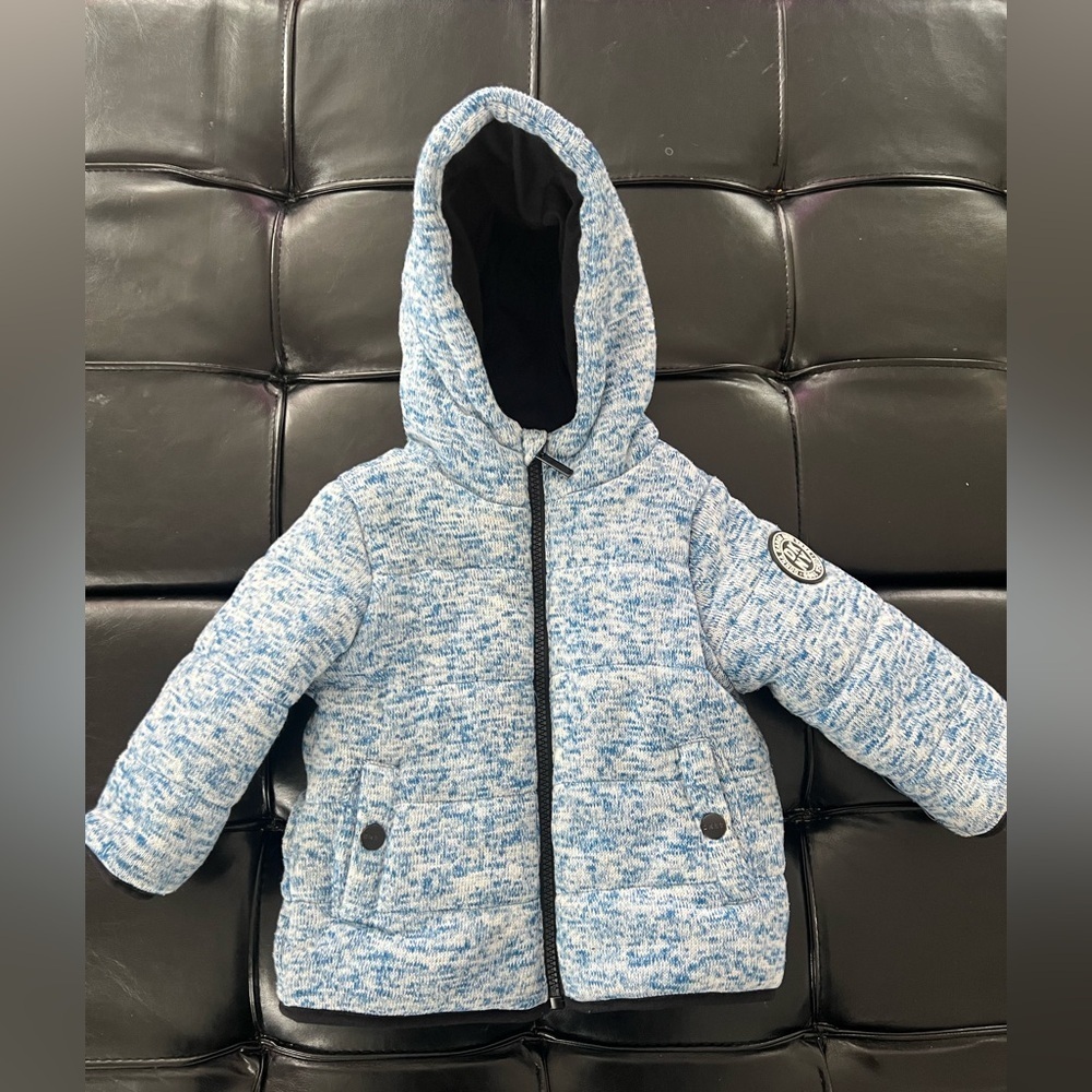 DKNY Black and Blue Knit Jacket